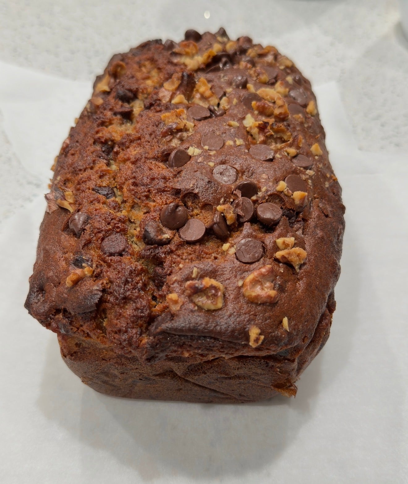 Walnut Chocolate Chip Banana Bread